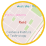 Map of Reid, ACT